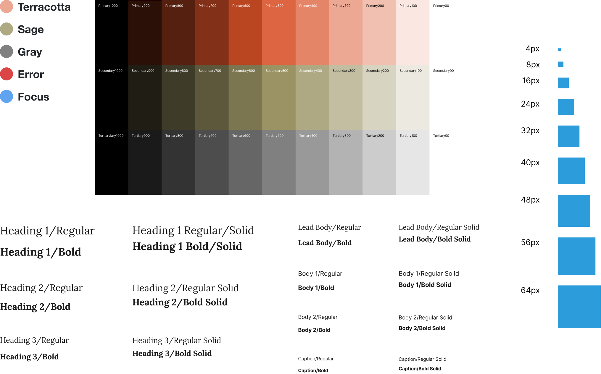 Plant shop color, typography, and spacing foundations